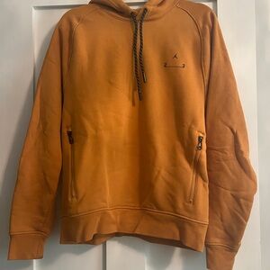 Air Jordan Orange Hoodie with Zipper Pockets